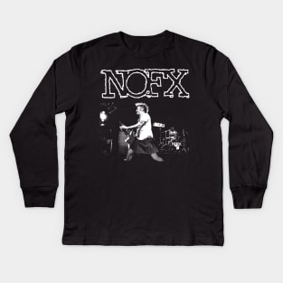 NOFX - Pencil Drawing Vintage Kids Long Sleeve T-Shirt